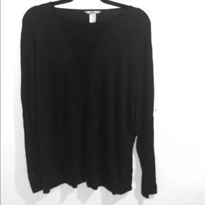 H&M Plus Size Long Sleeve Mesh CutOut Top